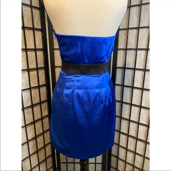 Express blue strapless dress - Picture 4 of 7